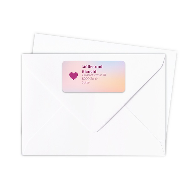 Sender address labels - set of 24