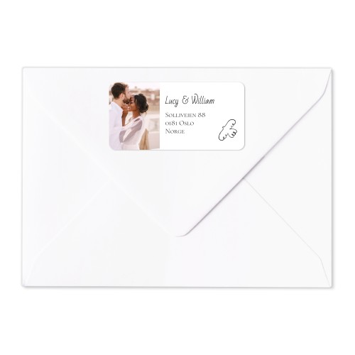 Étiquettes adresse pour l'expéditeur (lot de 24)