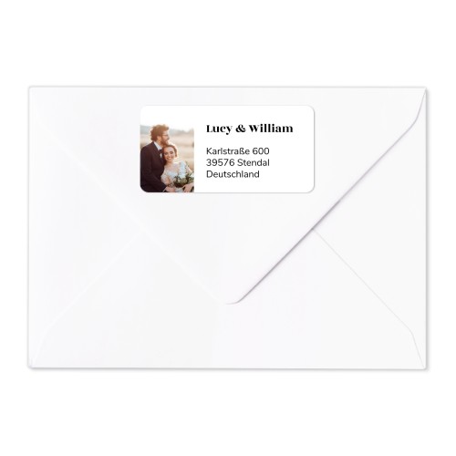 Étiquettes adresse pour l'expéditeur (lot de 24)