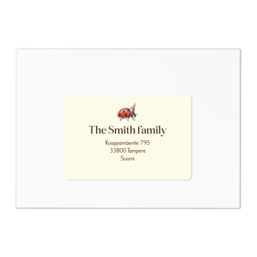 Ontvanger adresstickers (set van 16 verschillende)