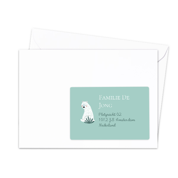 Receiver address labels - set of 16 different Receiver address labels - set of 16 different