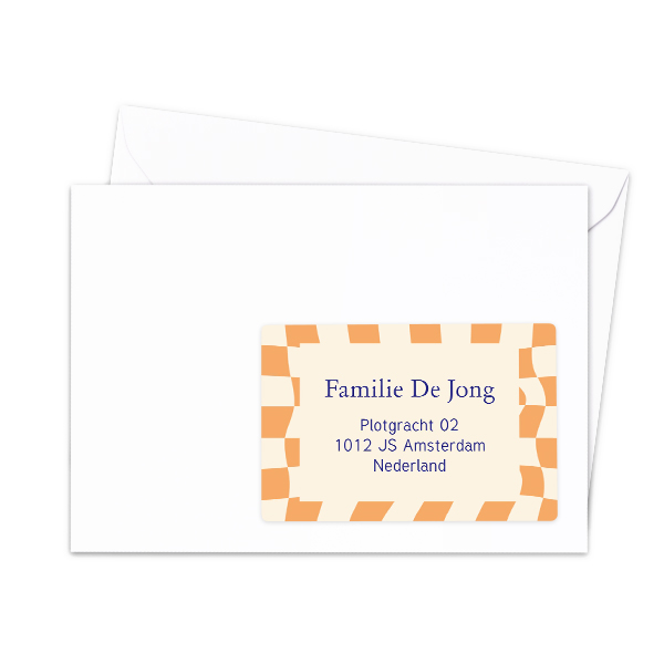 Receiver address labels - set of 16 different 