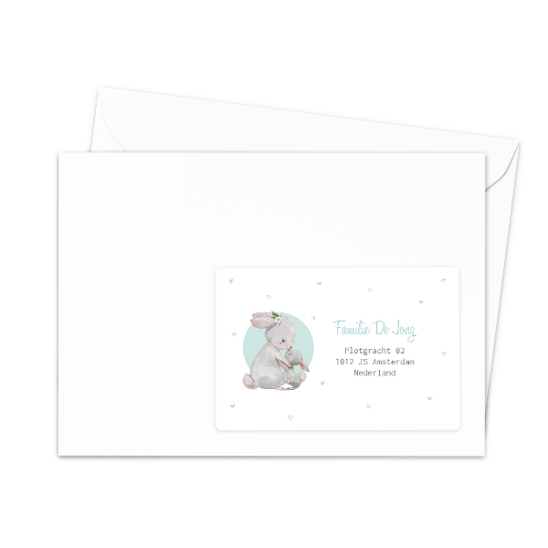 Modtager adresselabels – 16 stk forskellige