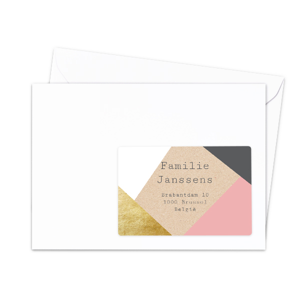 Vastaanottajan osoitetarrat - 16 kpl erilaista Vastaanottajan osoitetarrat - 16 kpl erilaista