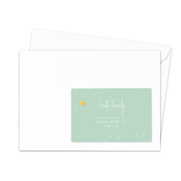 Gold Heart Dots - Text Only Gold Heart Dots - Text Only