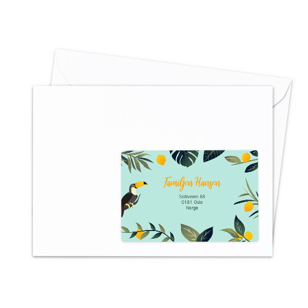 Adressetiketter för mottagare - 16 st olika