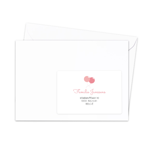 Étiquettes adresse pour les destinataires (lot de 16 différentes)