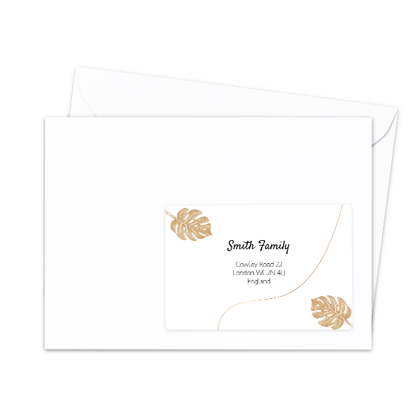 Receiver address labels - set of 16 different 