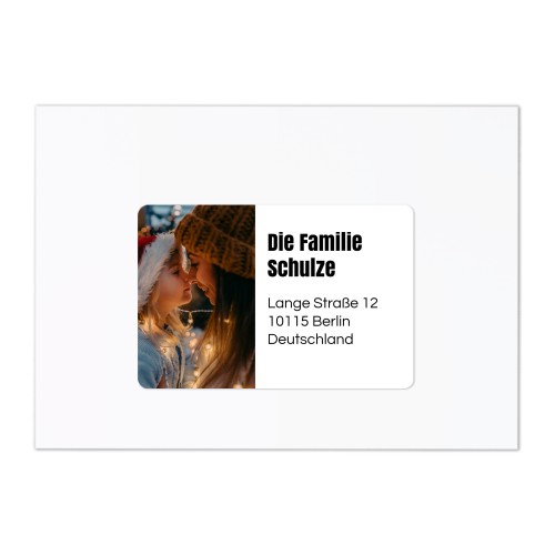 Ontvanger adresstickers (set van 16 verschillende)