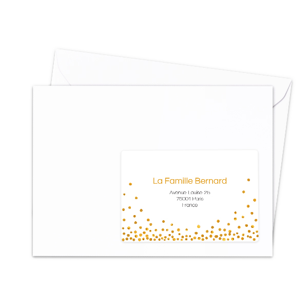 Receiver address labels - set of 16 different 