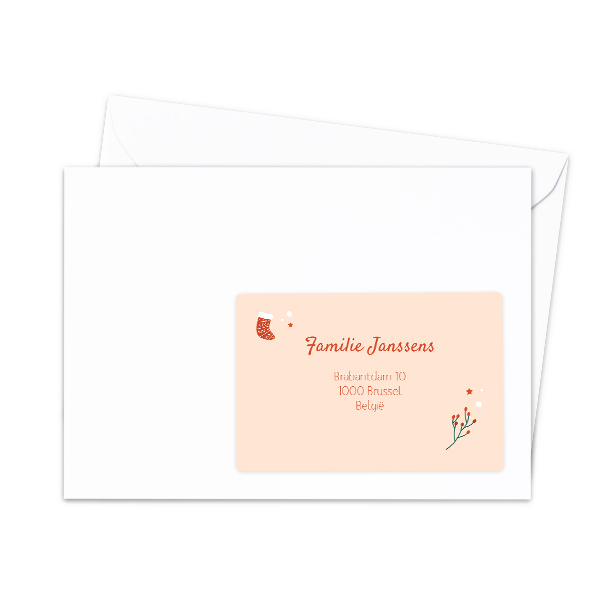 Étiquettes adresse pour les destinataires (lot de 16 différentes)