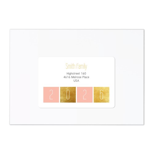 Receiver address labels - set of 16 different 