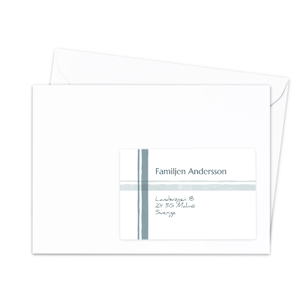 Adressetiketter för mottagare - 16 st olika