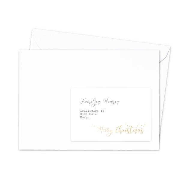 Adressetiketter för mottagare - 16 st olika