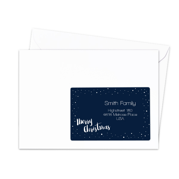 Receiver address labels - set of 16 different 