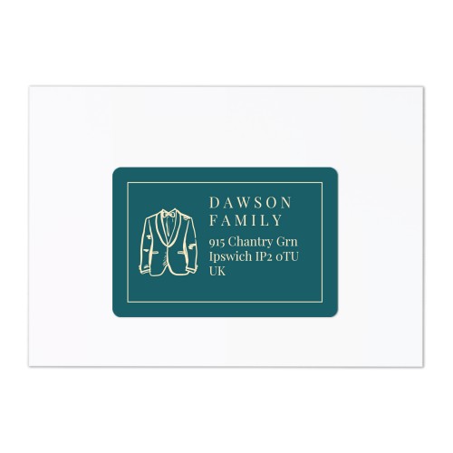 Receiver address labels - set of 16 different 