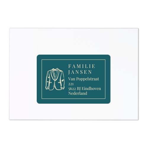 Ontvanger adresstickers - Set van 16 verschillende Ontvanger adresstickers - Set van 16 verschillende