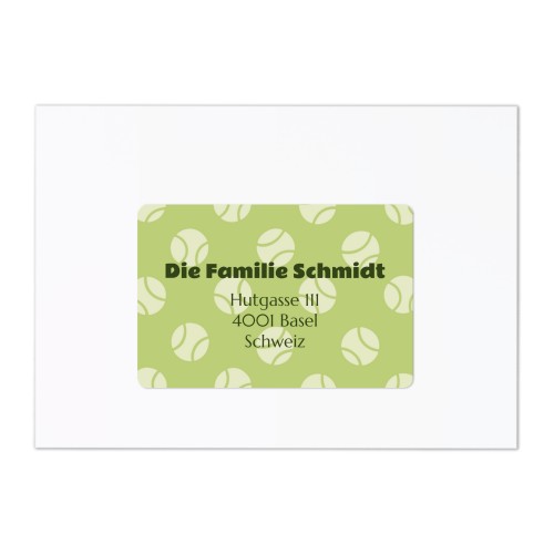 Empfänger Etiketten - 12 Stk. verschiedene