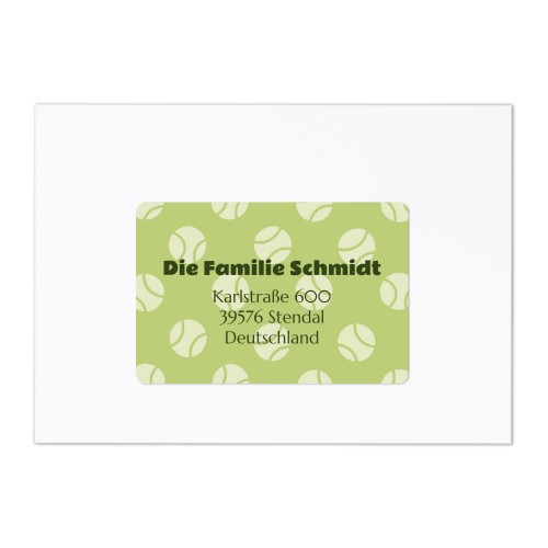 Empfänger Etiketten - 12 Stk. verschiedene