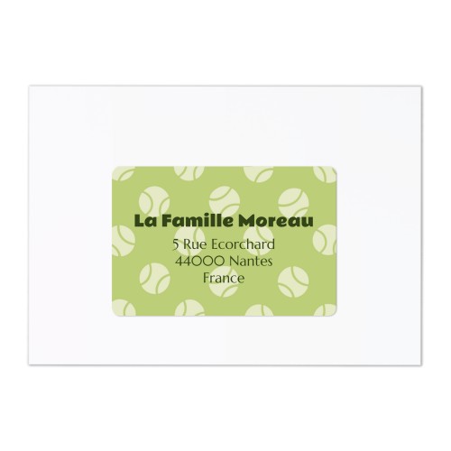 Étiquettes adresse pour les destinataires (lot de 16 différentes)