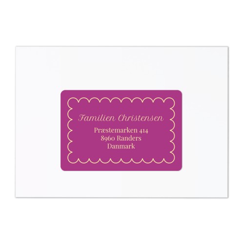 Classy Scallop Bow - Text Only