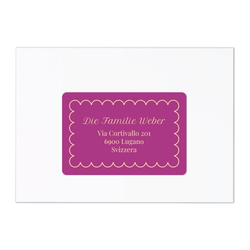 Classy Scallop Bow - Text Only