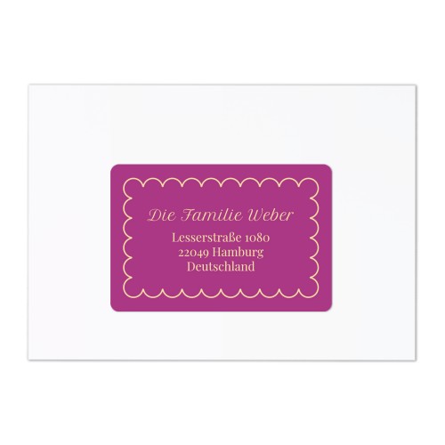 Classy Scallop Bow - Text Only