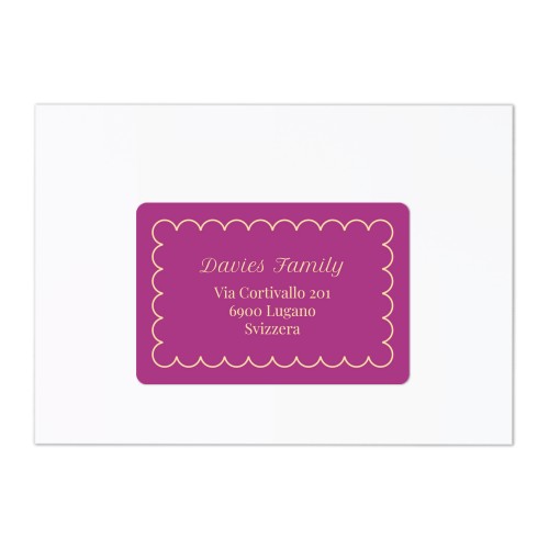 Classy Scallop Bow - Text Only