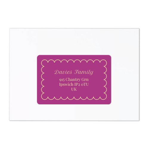 Classy Scallop Bow - Text Only Classy Scallop Bow - Text Only