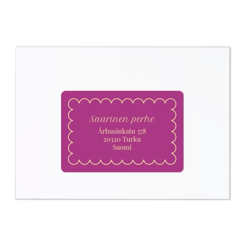 Classy Scallop Bow - Text Only