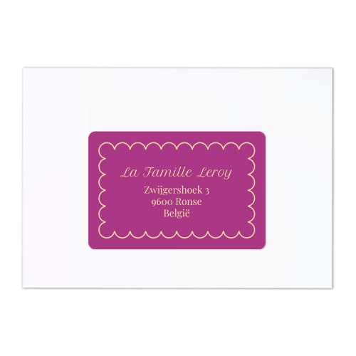 Classy Scallop Bow - Text Only