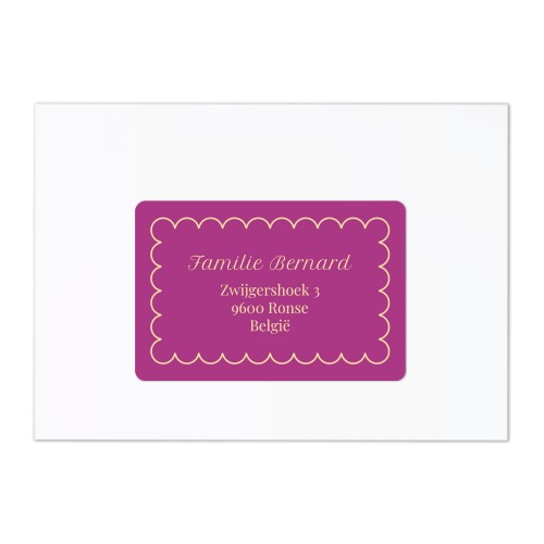 Classy Scallop Bow - Text Only