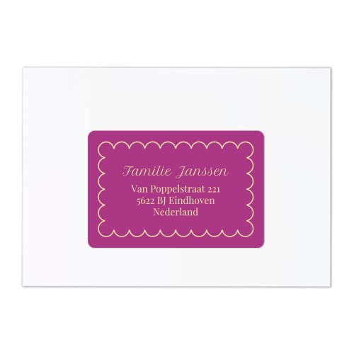 Classy Scallop Bow - Text Only