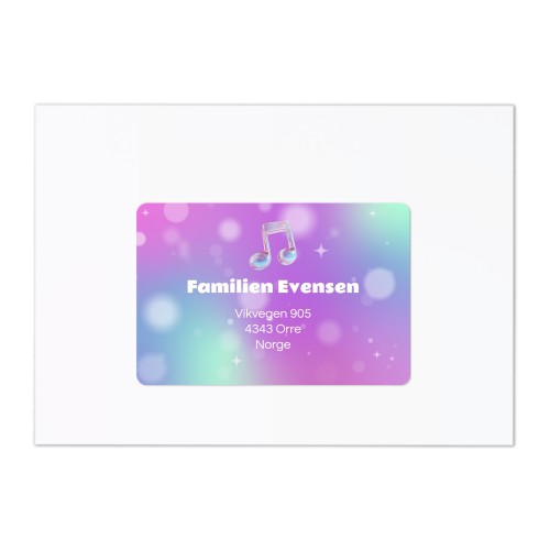 Holographic Music Notes