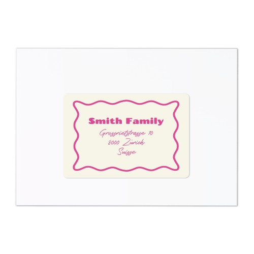 Receiver address labels - set of 16 different 