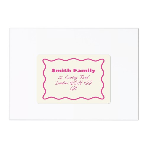 Receiver address labels - set of 16 different 