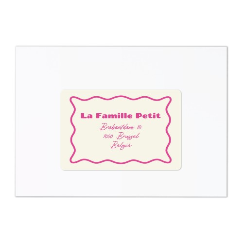 Étiquettes adresse pour les destinataires (lot de 16 différentes)