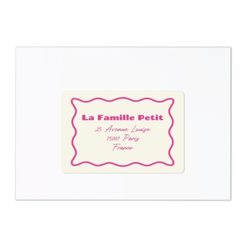 Étiquettes adresse pour les destinataires (lot de 16 différentes)