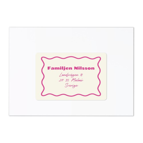 Adressetiketter för mottagare - 16 st olika