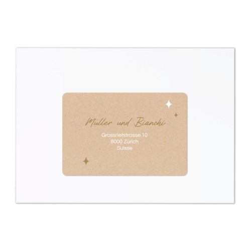 Étiquettes adresse pour les destinataires (lot de 16 différentes)