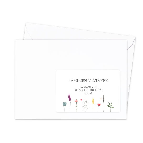 Adressetiketter för mottagare - 16 st olika Adressetiketter för mottagare - 16 st olika