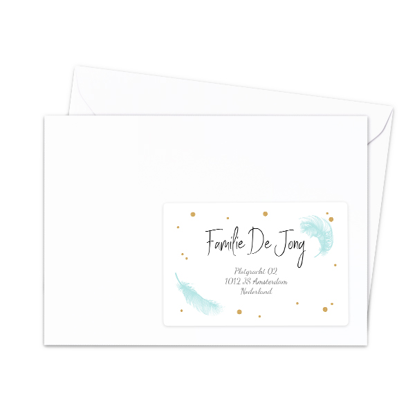 Empfänger Etiketten - 12 Stk. verschiedene