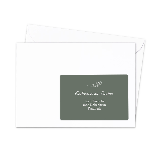Étiquettes adresse pour les destinataires (lot de 16 différentes)