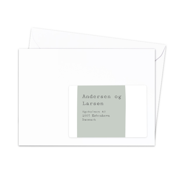 Receiver address labels - set of 16 different 