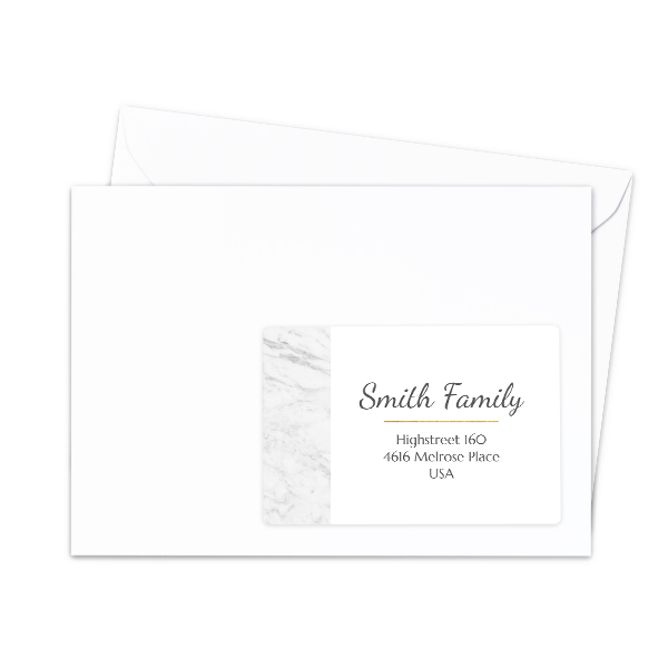 Receiver address labels - set of 16 different 