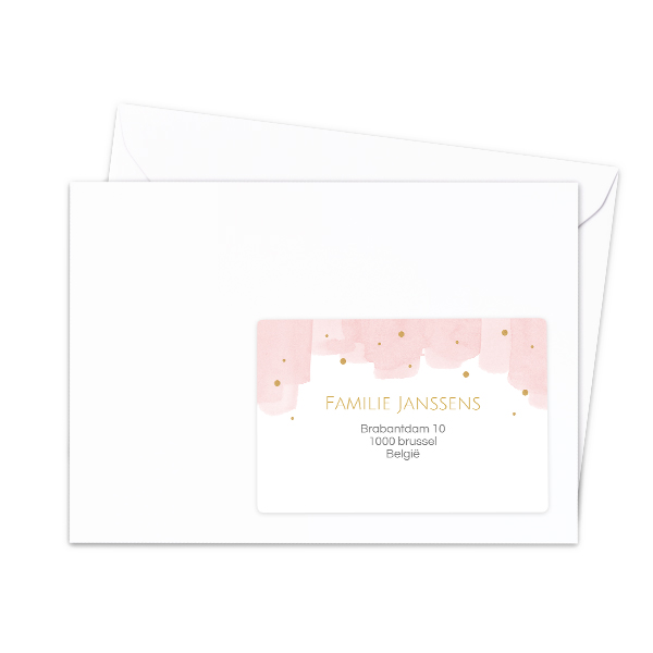 Receiver address labels - set of 16 different 