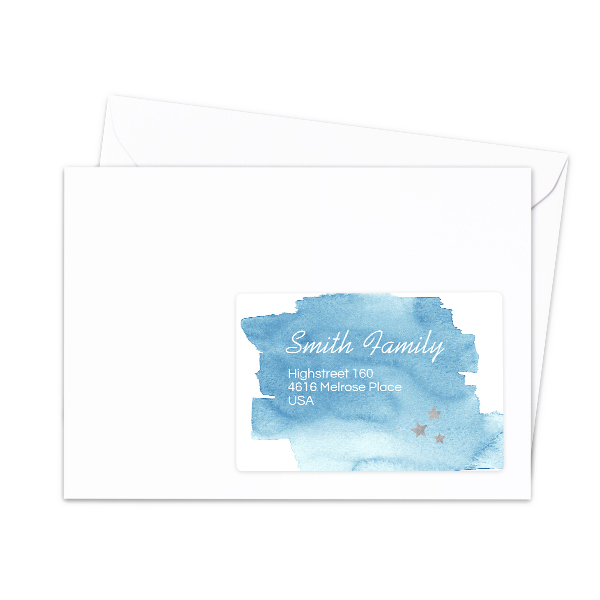 Ontvanger adresstickers (set van 16 verschillende)