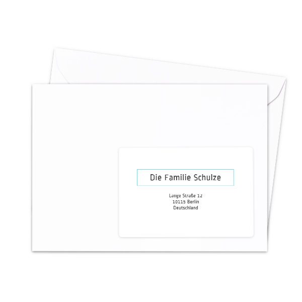 Receiver address labels - set of 16 different 