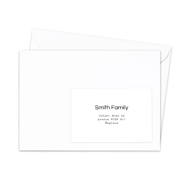 Étiquettes adresse pour les destinataires (lot de 16 différentes)