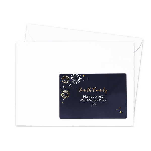 Étiquettes adresse pour les destinataires (lot de 16 différentes)